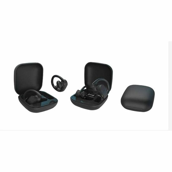 Écouteurs sans fil Bluetooth Grundig - Écouteurs True Wireless - Jusqu'à 30 heures d'autonomie - Recharge rapide via USB-C - Confort optimal - Noir