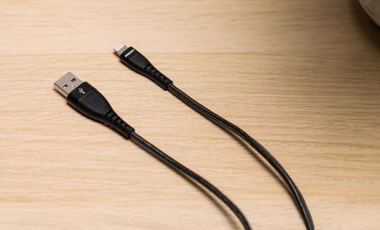 Philips Charger USB DLC5204V/00 - 120 cm - Lightning - Apple - Noir