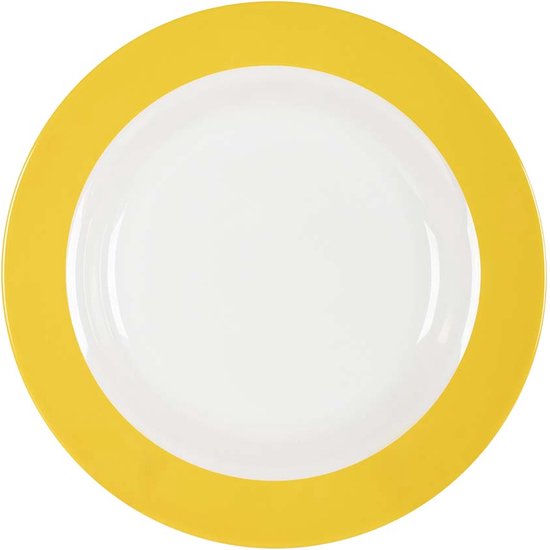 Gimex - Colour Line - Assiette creuse - Rainbow - 4 pièces