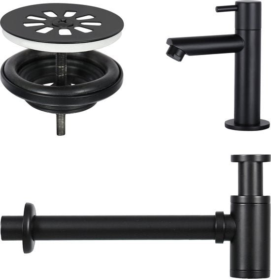 Robinet de fontaine Radius Noir - Commande à levier - Revêtement ORB