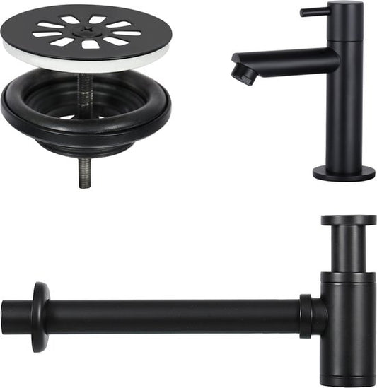 Robinet de fontaine Radius Noir - Commande à levier - Revêtement ORB