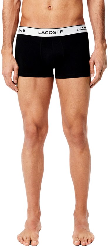 Boxers 3P Lacoste pour homme, noirs