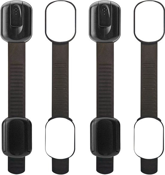 Roegaarden Child lockers - protection des casiers pour enfants - Sans perçage - Noir - 8 pièces