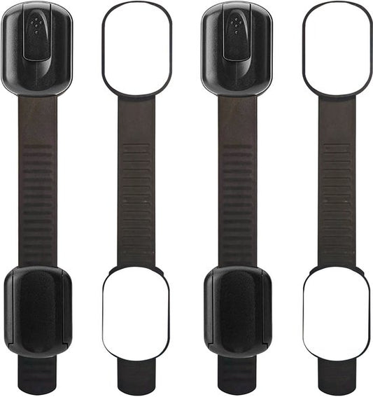 Roegaarden Child lockers - protection des casiers pour enfants - Sans perçage - Noir - 8 pièces