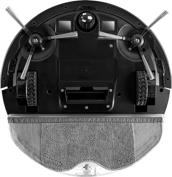 Xiaomi Robot Vacuum E5 - Robot aspirateur - Avec fonction de lavage - Adapté aux animaux de compagnie - Brosses latérales doubles - Noir - 2024