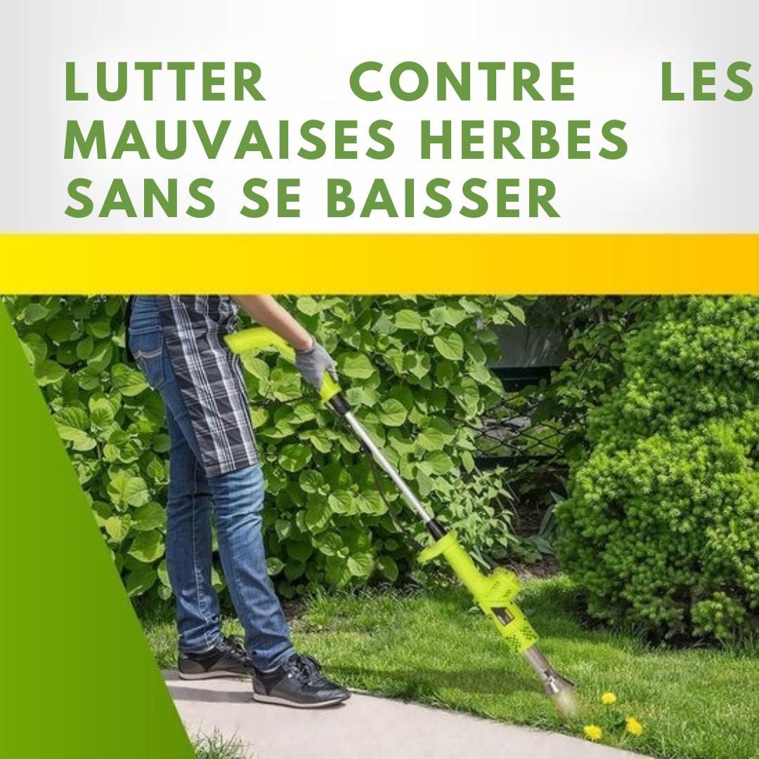 Brûleur de mauvaises herbes électrique 3-en-1 Kinzo - brûleur de peinture et allume-barbecue - 2000W - vert