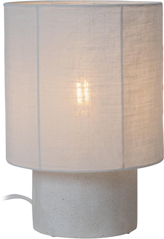 Lucide TISSAJA - Lampe de table - Ø 20 cm - 1xE14 - Blanc | Essential