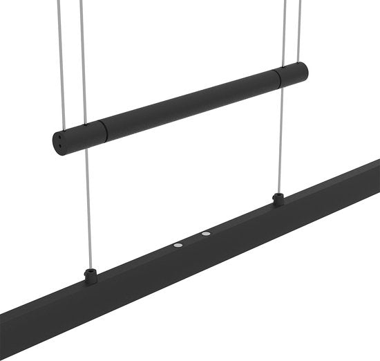 Suspension Profilo 3318ZW noire, 150 cm de large, hauteur réglable, de la marque Steinhauer, en métal, plastique et composants électroniques