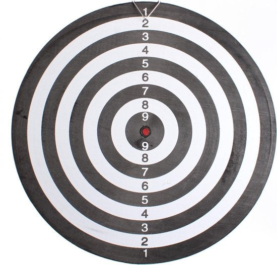 Planche à fléchettes Masterdarts 45cm x 2 cm avec 2 jeux de flèches