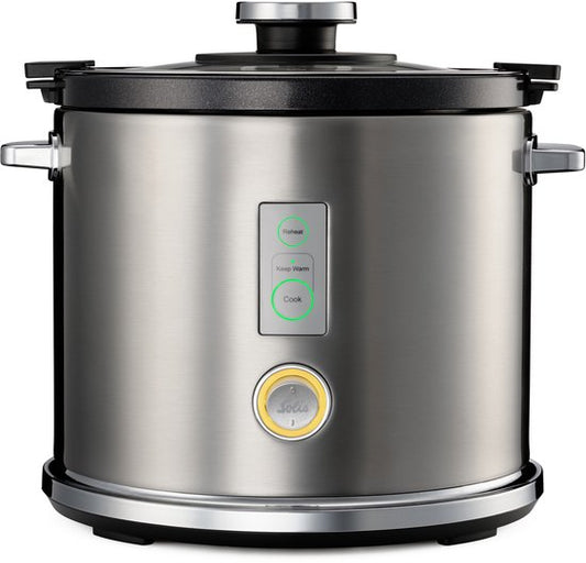 Solis Rice Cooker Multi 8162 - Cuiseur de riz et cuiseur vapeur - Pour tous types de riz - Cuiseur vapeur pour riz, légumes, poisson et autres - 650 W - 1.2L