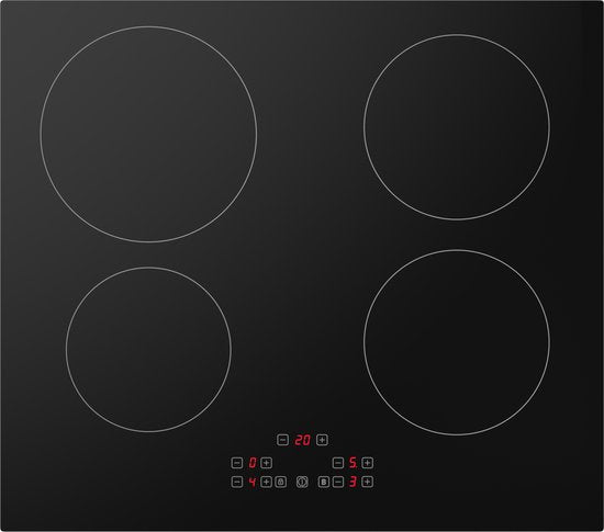 Tomado TIH6001B - Plaque de cuisson à induction - Encastrable - Prise normale - Autoconnexion facile - 1 phase - 4 zones de cuisson - Noir