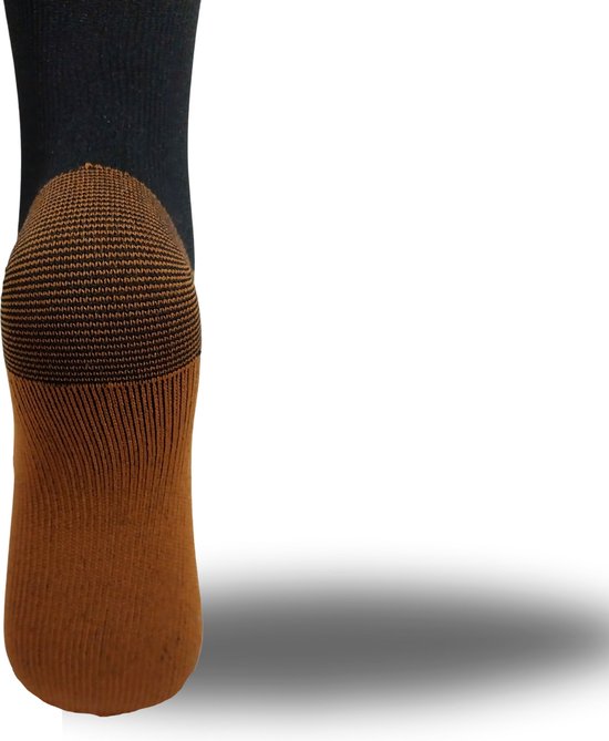 Chaussettes de compression 3 paires - Chaussettes de maintien Femmes et Hommes - Chaussettes de compression - Chaussettes de course - Chaussettes de sport - Taille 46-51 XXL