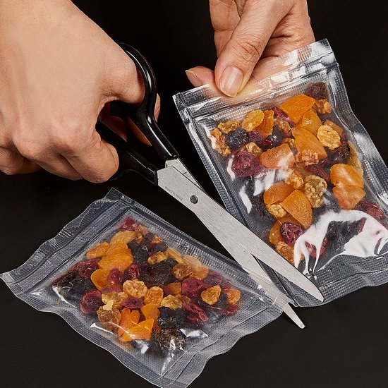 Lot de 2 récipients sous vide Duo NutriSealer - Conservation des aliments grâce à la technologie du vide, adaptés au micro-ondes et au congélateur, étanches avec réglage de la date