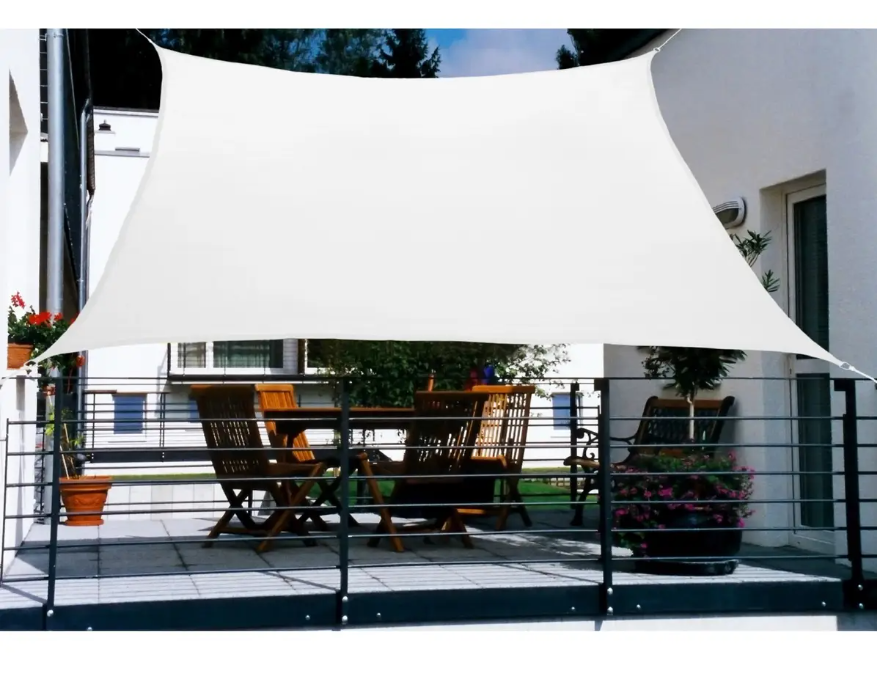 Auvent FLORACORD balcon HDPE crème 270x140cm