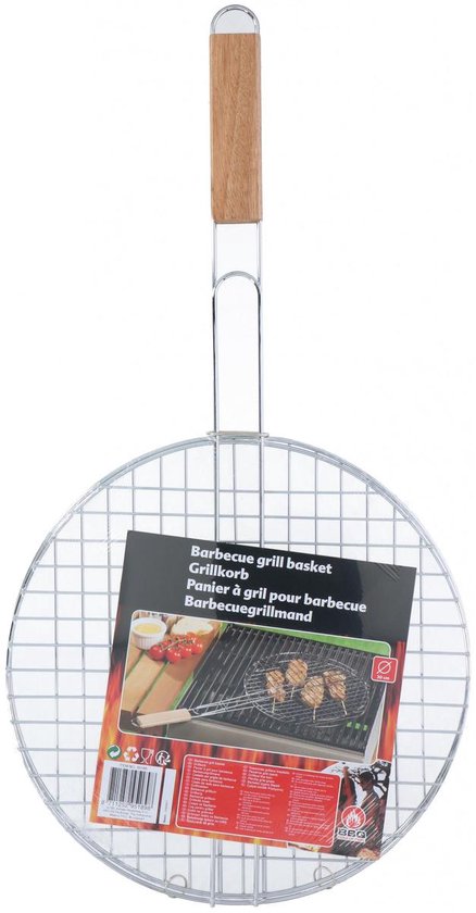 BBQ Collection Grill Clamp - ⌀ 30 x 58 CM - acier inoxydable - Sécurité alimentaire