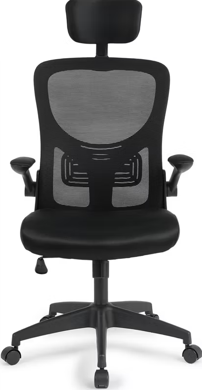 Lifa Living Chaise de bureau Liverpool - 116,5-126,5 x 63 x 60,5 cm - Noir