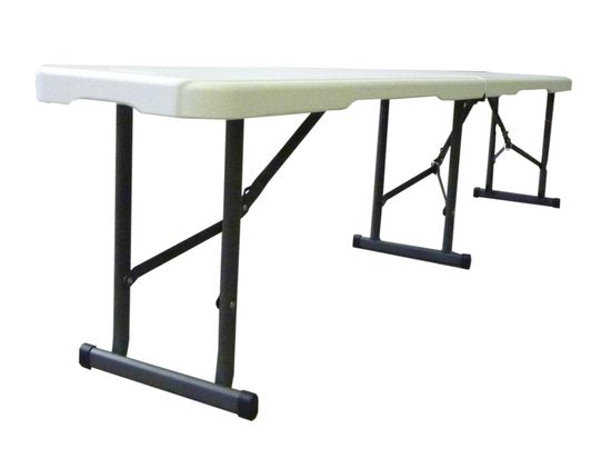 Lifetime - Banquette pliante - Plastique - 180 cm - blanc