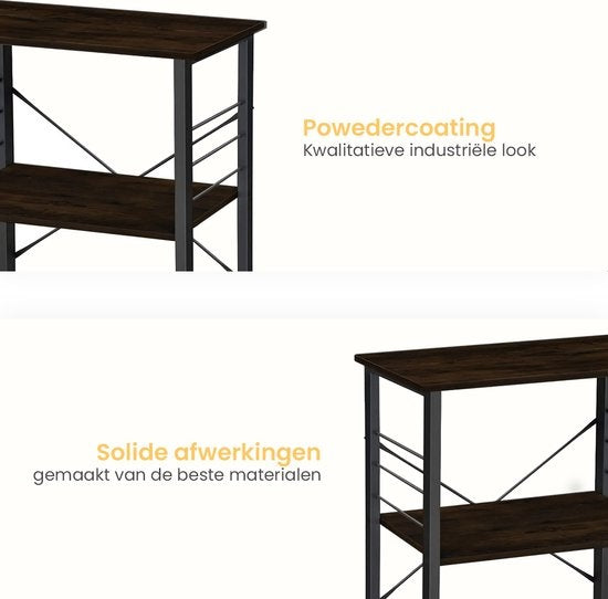 Goliving Chariot de cuisine - Armoire de cuisine - Étagère de cuisine - Chariot de service - Organisateur de cuisine - Moderne - 60 x 40 x 89 cm - Noir