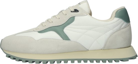 Blackstone SCORIA LEGEND - DG532 White Green Environmental - Chaussures de course - Hommes - Blanc cassé - Taille : 46