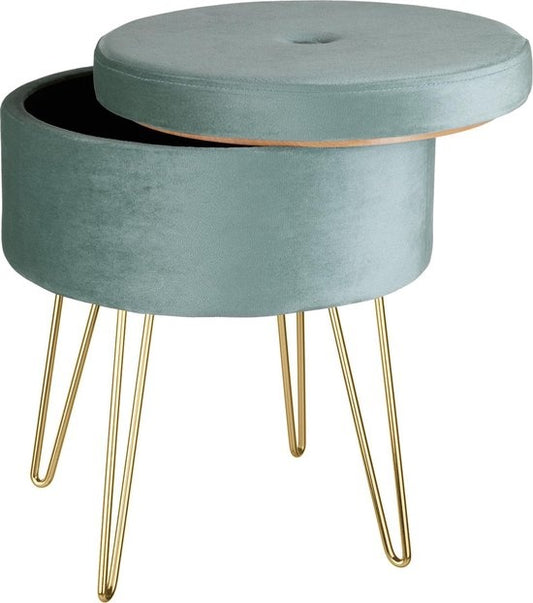 tectake - Tabouret d'assise Ava turquoise - 403954