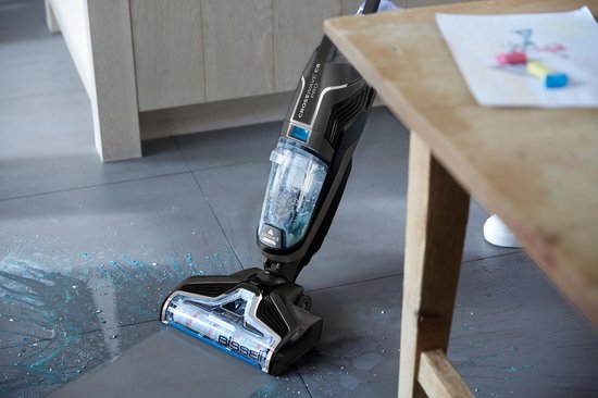 BISSELL CrossWave C6 Cordless Pro Floor Cleaner - 3 in 1 Vacuum, Mop & Dry - Aspirateur sans sac en acier - pour carrelage, sols en bois et moquette - 3570N