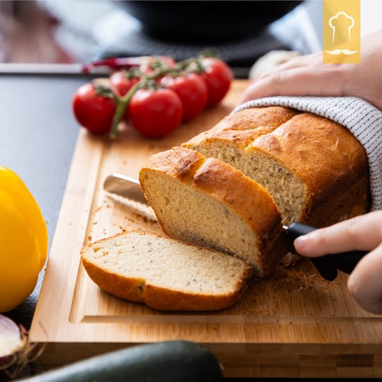 Chefarone Gietijzeren Broodvorm – Broodbakvorm – Bakvorm - Cakevorm Rechthoek - Ambacht Brood Bakken uit eigen Oven– Inclusief Deksel, Spatel en Rijsmand - 35 x 13,5 x 12,5 cm