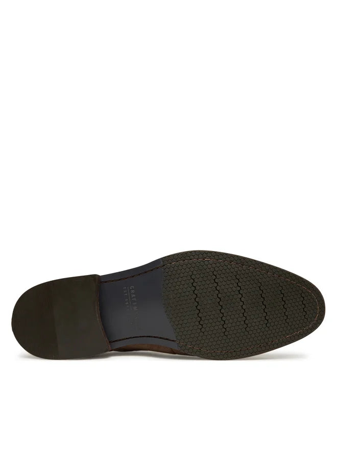 Clarks CraftArlo Lace Brown - Chaussures en daim pour hommes | Taille 46 | Couleur : Marron