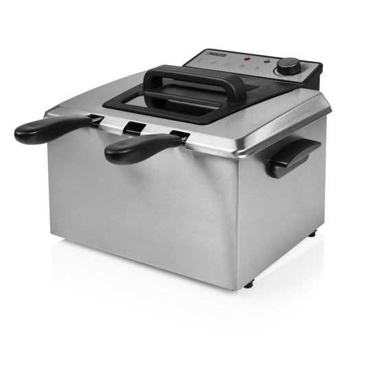 Friteuse Princess 185000 - 5 L - 3 270 W - 3 paniers à friture - Acier inoxydable/Noir