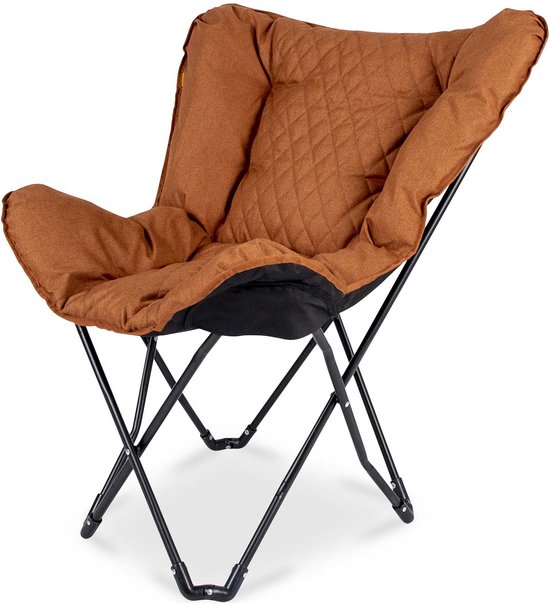 Bo-Camp - Industriel - Chaise papillon - Himrod - Cationique - Argile
