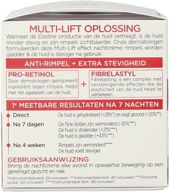L’Oréal Paris Revitalift Crème de nuit Anti-âge - Anti-rides - Au pro-rétinol - 50 ml