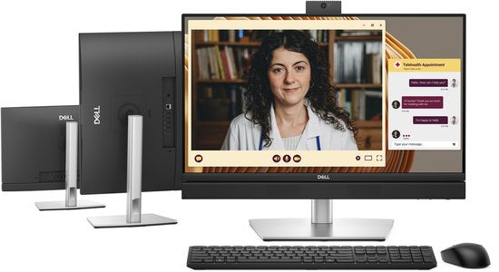 DELL Pro QC24251 - PC tout-en-un - 24 pouces - Core i5 - 16 Go de RAM - SSD de 512 Go - Windows 11 Pro - Webcam, haut-parleurs et microphone