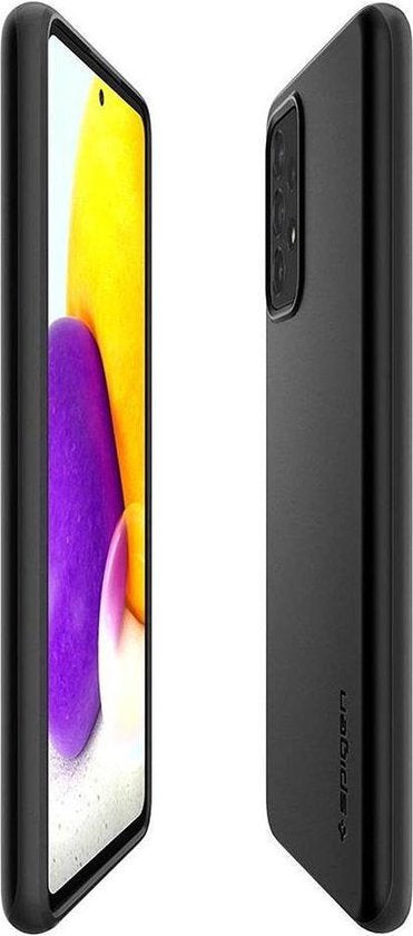 Spigen - Convient à l'étui Samsung Galaxy A72 Case - Back Case Thin Fit Black