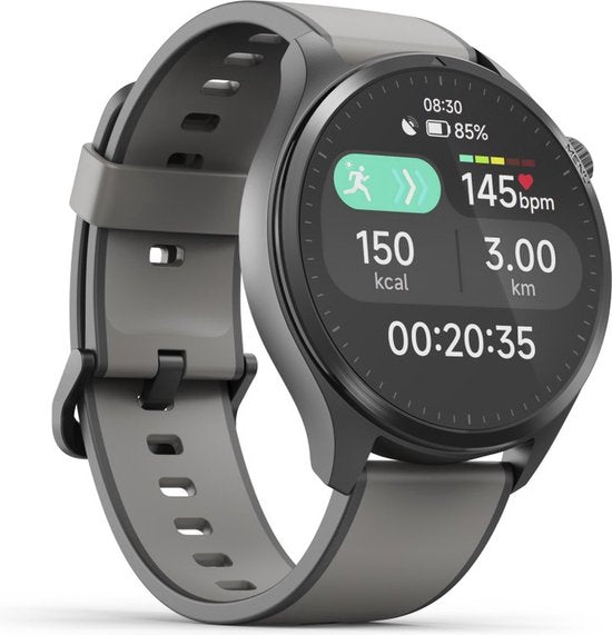 Otiume Modern Pulse GTR1 – Montre connectée – Écran AMOLED 46 mm – Double GPS – Appels via Bluetooth – Noir