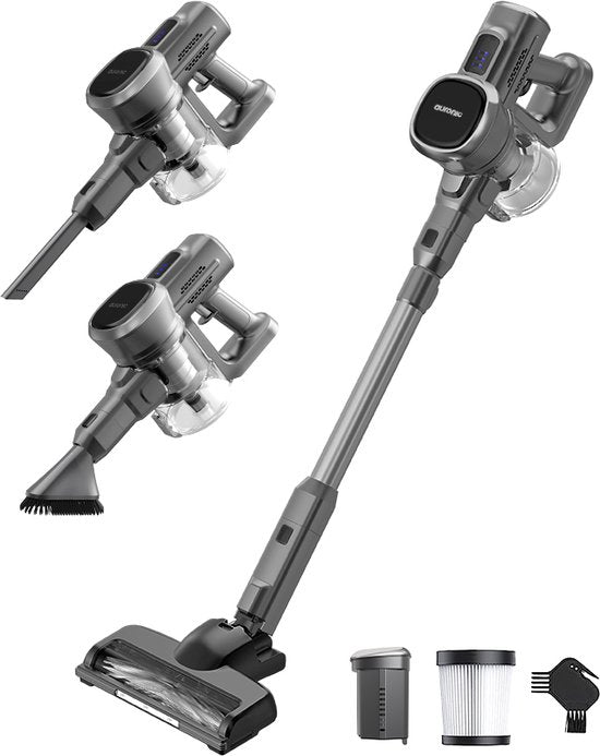 Auronic Stick hoover Cordless - Stick hoover autoportant - Sans sac - 220W - Aspirateur - Gris