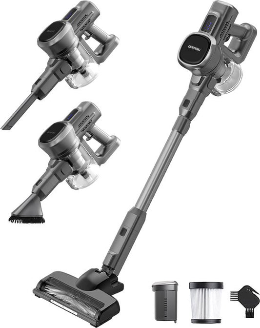 Auronic Stick hoover Cordless - Stick hoover autoportant - Sans sac - 220W - Aspirateur - Gris