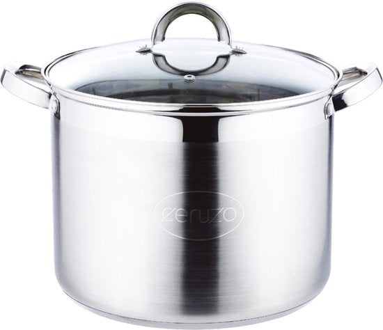 Marmite Ceruzo en acier inoxydable - Ø 26 cm - H 19 cm - 9,5 litres - Marmite à ragoût - Induction