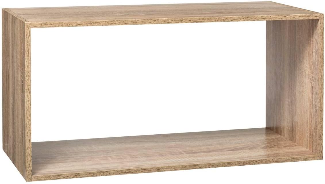 Étagère murale 5Five Mix Nature - Chêne - Étagère murale suspendue - Rectangulaire - 69 x 34 x 32 cm