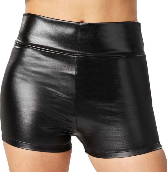 Dressforfun Pantalon métallisé noir L - déguisement costume halloween déguisements carnaval déguisements - 303579