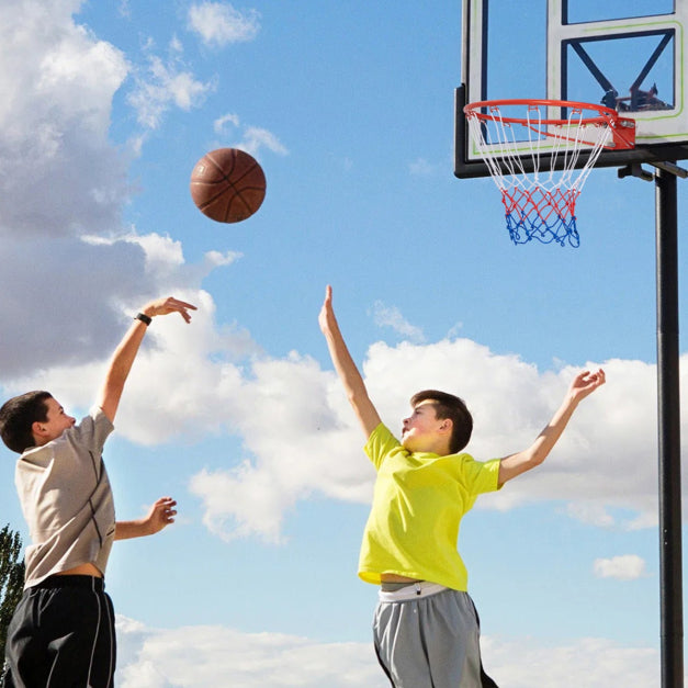 Coast Basketball Ring SP37875OR - Mini anneau de basket d'intérieur avec filet - Pour porte et fixation murale - Ø45 cm - Orange