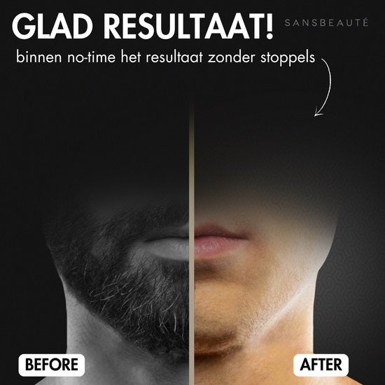 Rasoir 2-en-1 pour hommes avec tondeuse S1111 + 2 têtes de rasage supplémentaires - Sansbeauté® - Wet & Dry - Tondeuse de précision - Électrique - Rasoir électrique - Résistant à l'eau