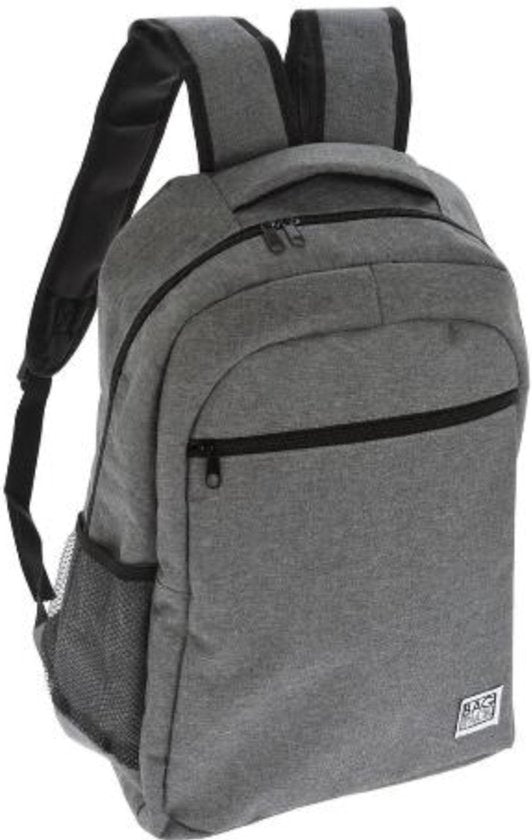 Sac à dos - Sac à dos avec compartiment pour ordinateur portable - Sac à dos unisexe - Sac à dos gris