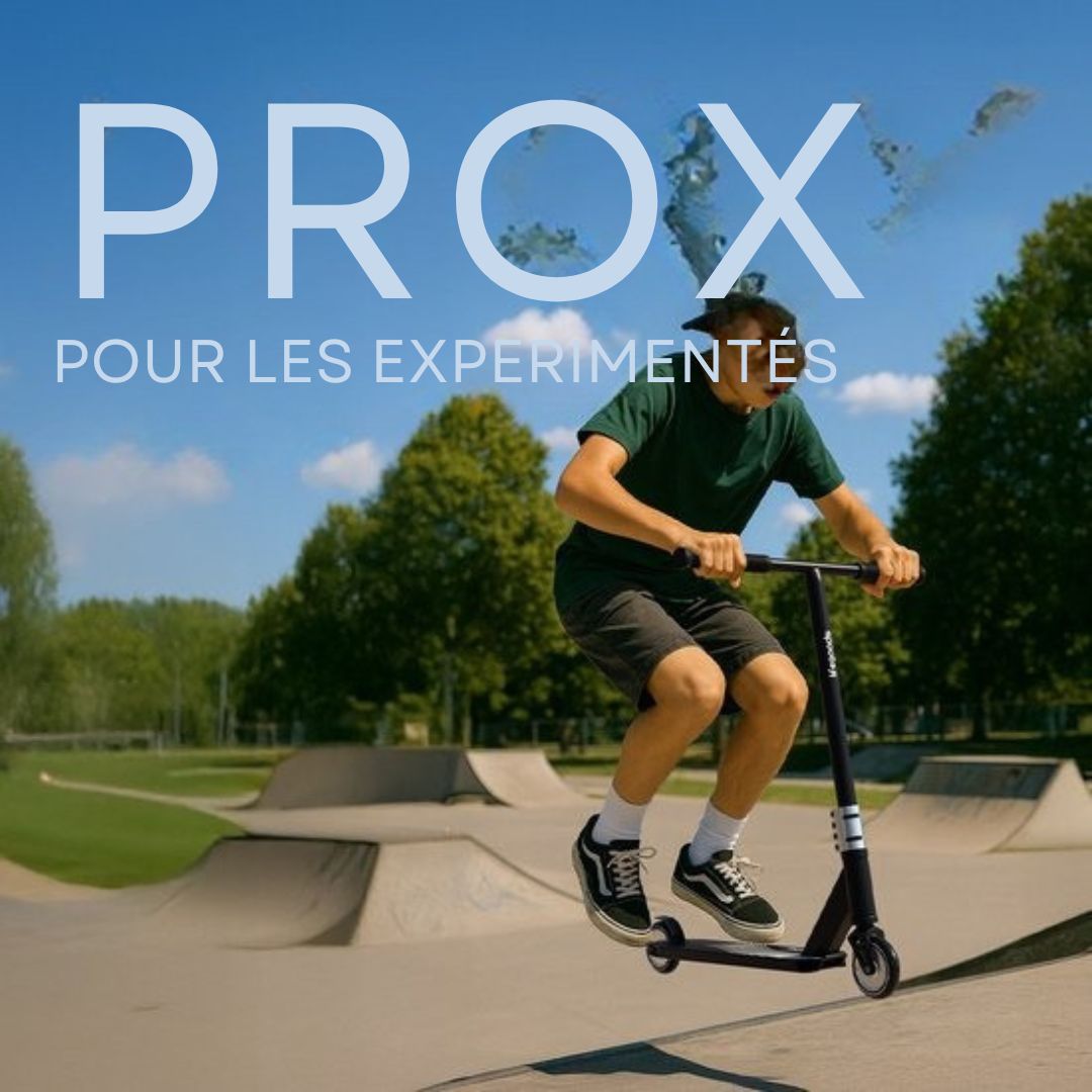 Trottinette - LifeGoods Stuntstep Pro X - T-bar - HIC - Garçons/Filles - 110mm - 100KG - Noir