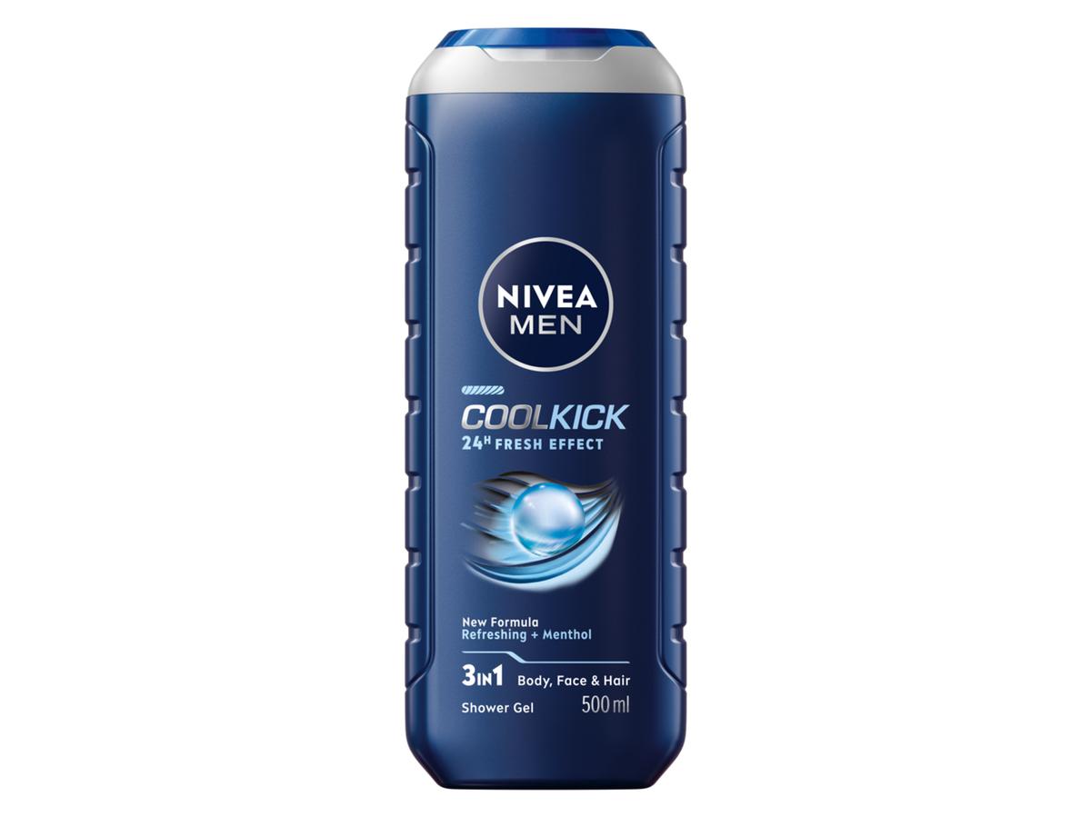 Gel douche Nivea Men Cool Kick - Parfum rafraîchissant - 6 x 500 ml