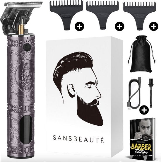Tondeuse à cheveux professionnelle en T sans fil - Sansbeauté® Buddha Trimmer - Tondeuse à barbe - Tondeuse à cheveux pour hommes - Cheveux - Tondeuse à cheveux - Machine à cheveux pour coiffeurs - Tondeuses à cheveux - Barber Hair Clipper - Hairdresser's