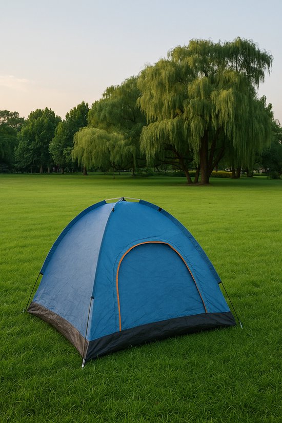 VDD - tente pop up - tente pop up 2 personnes - tente - tente pop up 3 personnes - tente pop up imperméable - 200x200x130 - 2 à 3 personnes - bleu