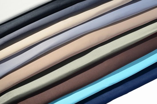 Larson - Rideau occultant Luxe uni - avec anneaux - 3m x 2,5m - Gris sable clair