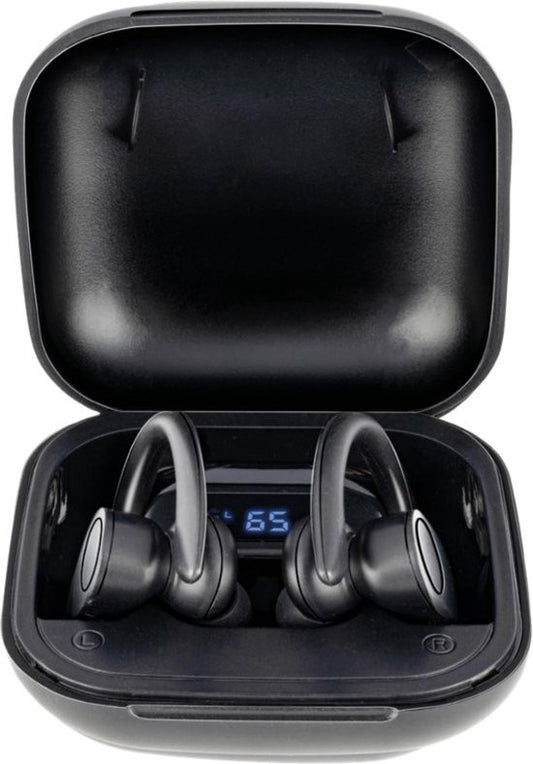 Grundig Wireless Bluetooth Earbuds - Écouteurs sans fil True Wireless - Écouteurs avec jusqu'à 30 heures d'autonomie - Chargement rapide USB-C - Ajustement confortable - Noir