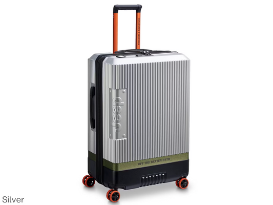 Jeep Trolley extensible XL 122L - Argent - 81 x 53 x 33-36 cm - Verrouillage TSA