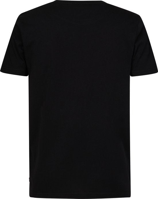 Lot de 3 t-shirts pour homme Petrol Industries - Col rond - Coton - Coupe classique - Lot de t-shirts à manches courtes - Lot de 3 pièces - Noir - Taille XL