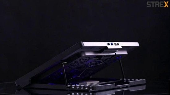 Strex Laptop Cooler - 12" - 17 Inch - Ajustable - 5 ventilateurs - Refroidisseur d'ordinateur portable - Cooling Pad